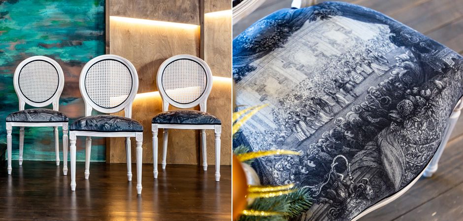 Стул с ротанговой спинкой Palace Gardens Stool - Loft-Concept в Барнауле