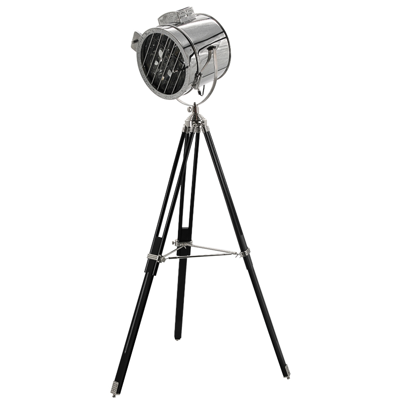 Напольная лампа Riflettore Floor Standing Light Черный Хром Напольная лампа Riflettore Floor Standing Light Черный Хром в Барнауле | Loft Concept