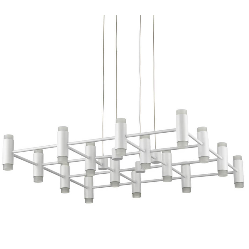 Люстра Rigor & Conciseness Lighting Round Plafond White Белый в Барнауле | Loft Concept 