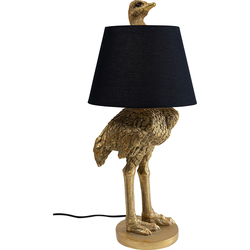 Настольная лампа Golden Ostrich Черный Золотой Настольная лампа Golden Ostrich Черный Золотой в Барнауле | Loft Concept