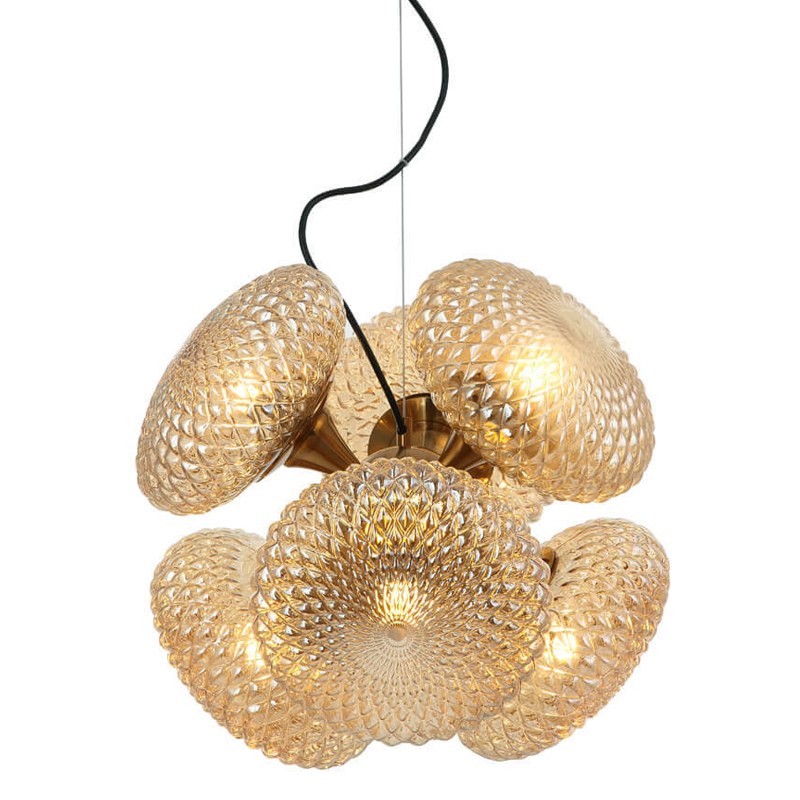 Люстра Glass Solar Balloon bronze 6 Бронза Прозрачный желтый Люстра Glass Solar Balloon bronze 6 Бронза Прозрачный желтый в Барнауле | Loft Concept