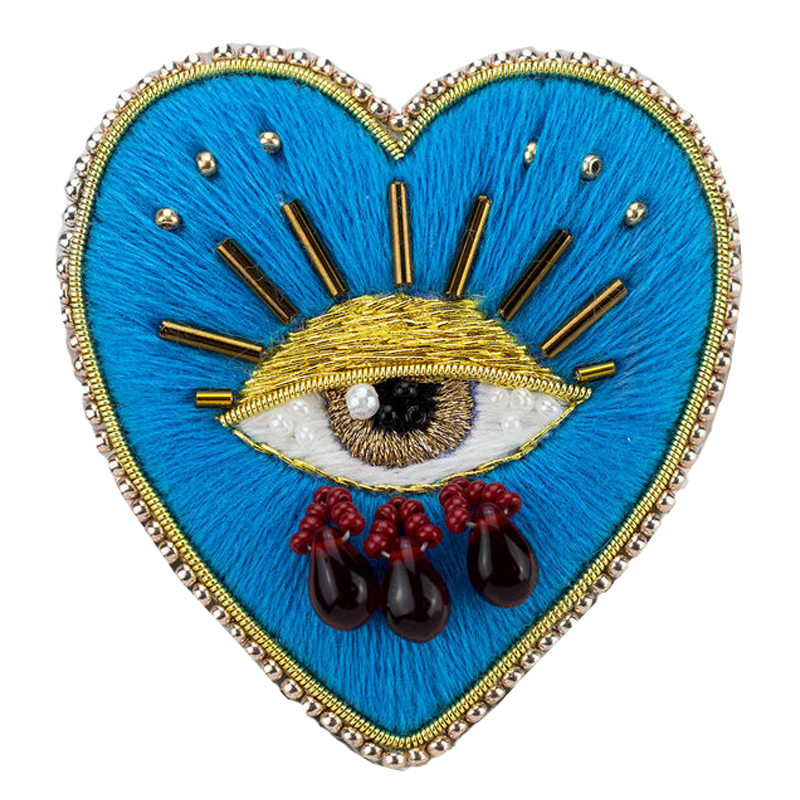 Авторская Брошь Синее Сердце Королевы Brooch Blue Heart Queen Синий Авторская Брошь Синее Сердце Королевы Brooch Blue Heart Queen Синий в Барнауле | Loft Concept