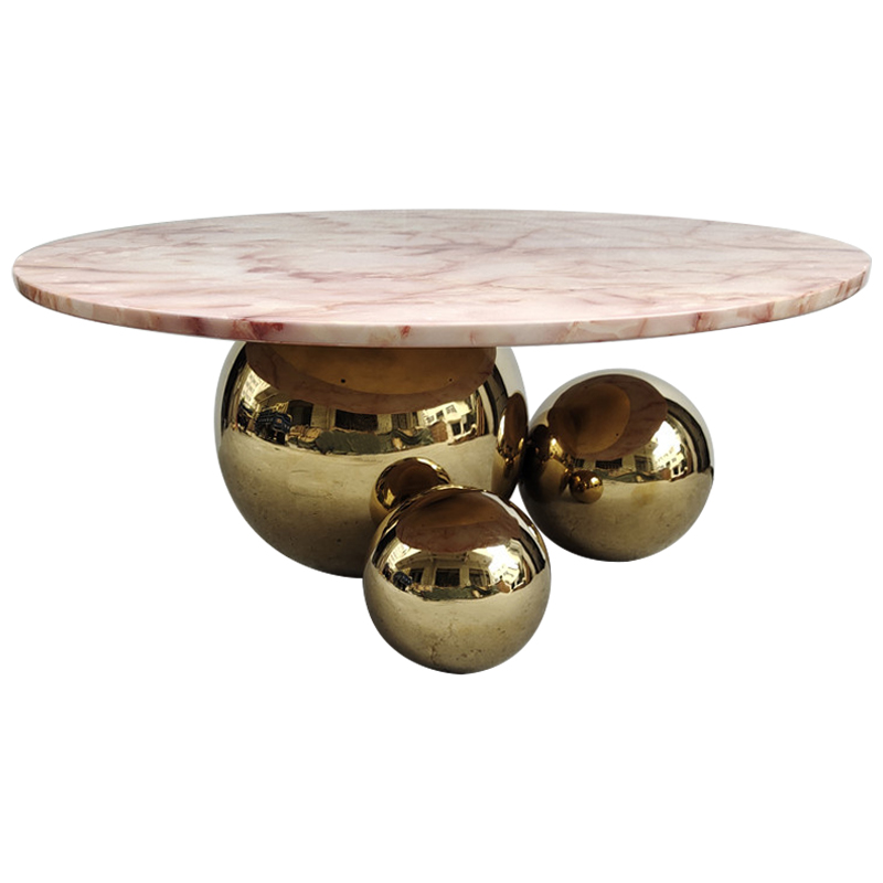 Кофейный стол Ball Metal Gold Coffee Table Золотой Дымчатая Роза Кофейный стол Ball Metal Gold Coffee Table Золотой Дымчатая Роза в Барнауле | Loft Concept