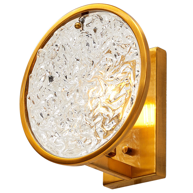 Бра Geraldine Glass Sconce Прозрачное Стекло Латунь Бра Geraldine Glass Sconce Прозрачное Стекло Латунь в Барнауле | Loft Concept