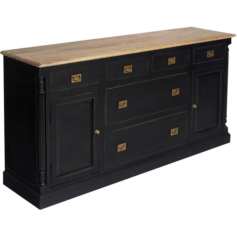 Комод Provence Sylvie Chest of Drawers Черный Древесина Комод Provence Sylvie Chest of Drawers Черный Древесина в Барнауле | Loft Concept