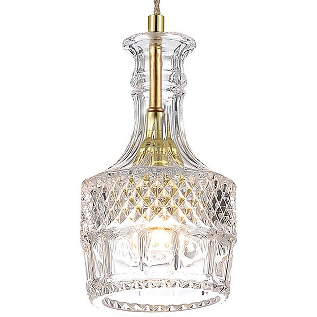 Подвесной светильник lee broom DECANTERLIGHT pendant II Золотой Прозрачное Стекло Подвесной светильник lee broom DECANTERLIGHT pendant II Золотой Прозрачное Стекло в Барнауле | Loft Concept