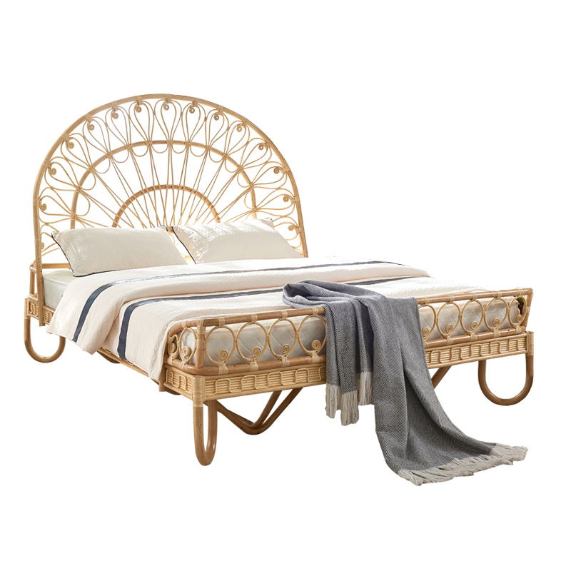 Кровать Boho Wicker Bed Древесина Кровать Boho Wicker Bed Древесина в Барнауле | Loft Concept
