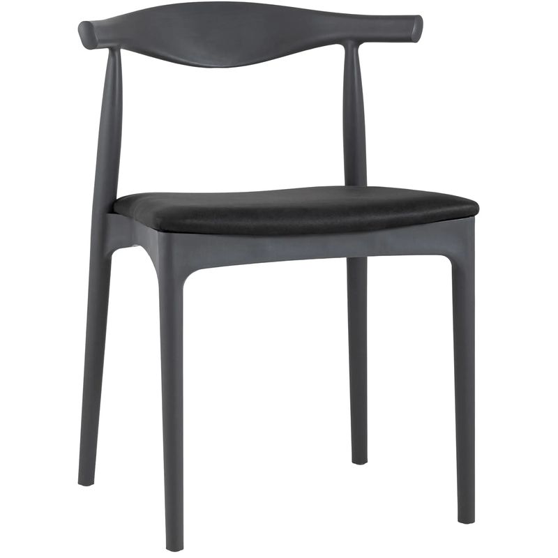 Стул Elbow HANS J.WEGNER с Подлокотником Серый Мягкое Сидение Темно-серый Стул Elbow HANS J.WEGNER с Подлокотником Серый Мягкое Сидение Темно-серый в Барнауле | Loft Concept