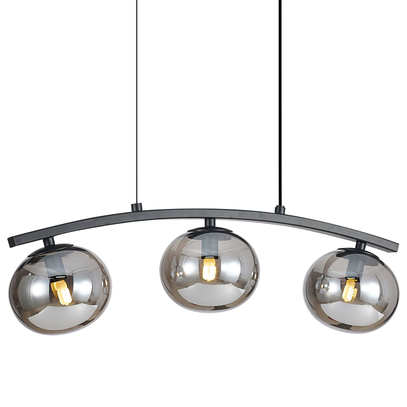 Люстра B.LUX Матовый черный каркас 54 см Черный матовый Серый Люстра B.LUX Матовый черный каркас 54 см Черный матовый Серый в Барнауле | Loft Concept