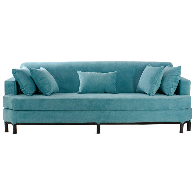 Диван Marita Sofa Бирюзовый Черный Диван Marita Sofa Бирюзовый Черный в Барнауле | Loft Concept