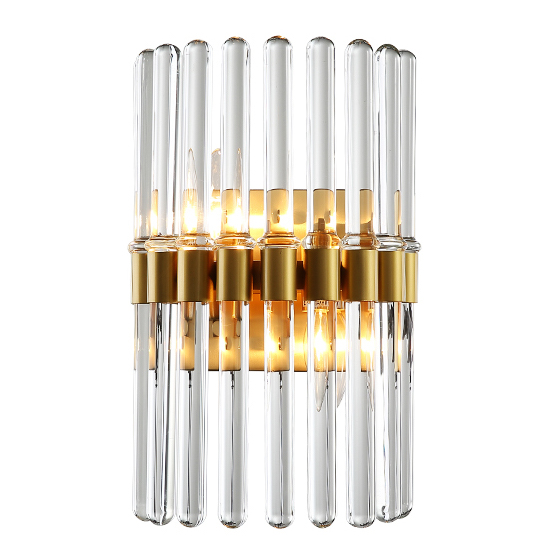Бра Glass Tubes Sconces Прозрачный Золотой Бра Glass Tubes Sconces Прозрачный Золотой в Барнауле | Loft Concept