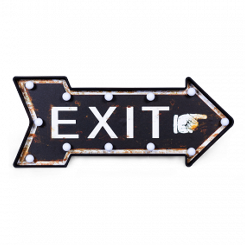 Аксессуар на стену Exit Белый Темно-синий Аксессуар на стену Exit Белый Темно-синий в Барнауле | Loft Concept