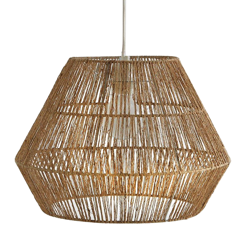 Подвесной светильник Signe Wicker Hemp Beige Бежевый Подвесной светильник Signe Wicker Hemp Beige Бежевый в Барнауле | Loft Concept