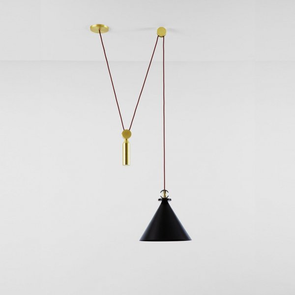 Подвесной светильник Shape up Pendant Cone Black Черный Подвесной светильник Shape up Pendant Cone Black Черный в Барнауле | Loft Concept