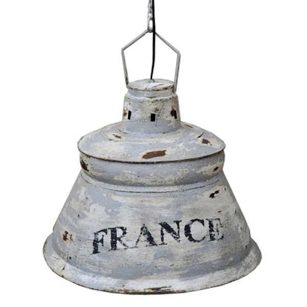 Подвесной светильник винтаж Loft France Серый Подвесной светильник винтаж Loft France Серый в Барнауле | Loft Concept