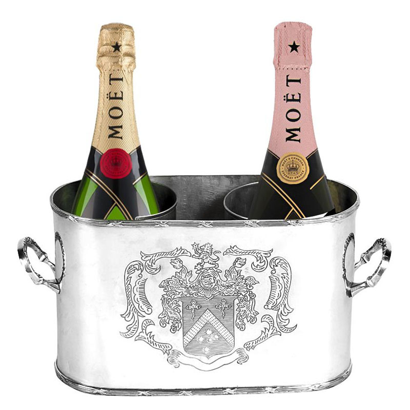 Ведерко для шампанского Eichholtz WINE COOLER MAGGIA DOUBLE Никель Ведерко для шампанского Eichholtz WINE COOLER MAGGIA DOUBLE Никель в Барнауле | Loft Concept