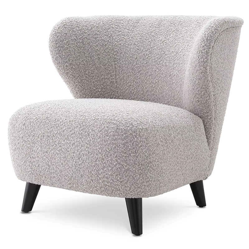 Кресло Eichholtz Chair Hydra Boucle Серый Черный Серый Черный Кресло Eichholtz Chair Hydra Boucle Серый Черный Серый Черный в Барнауле | Loft Concept