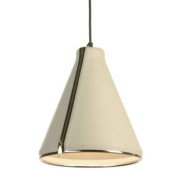Подвесной светильник Leather Cone Beige Pendant Подвесной светильник Leather Cone Beige Pendant в Барнауле | Loft Concept