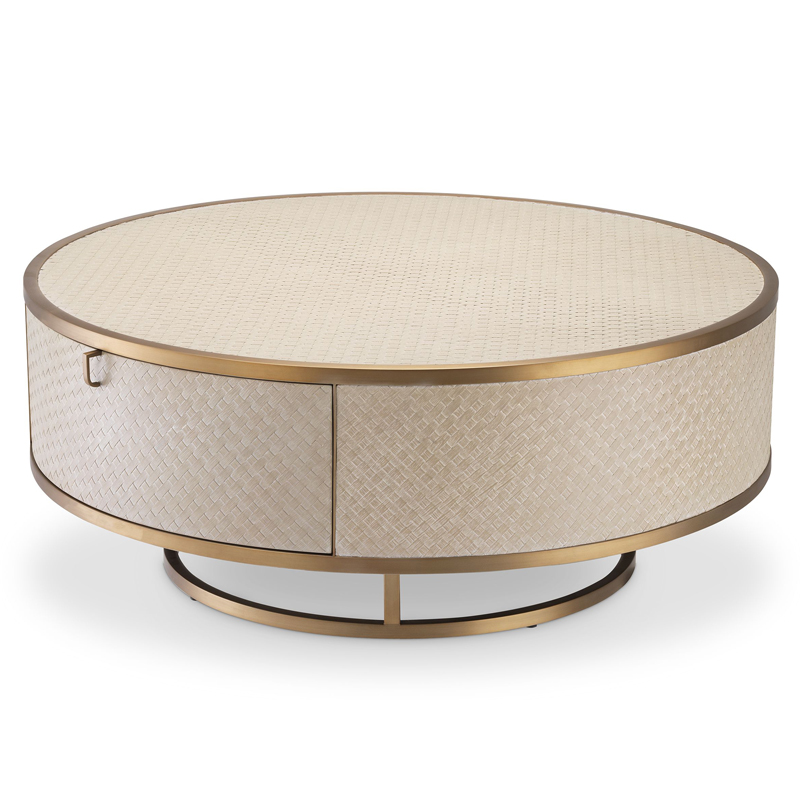 Кофейный стол Eichholtz Coffee Table Napa Valley oak Бежевый Матовая латунь Кофейный стол Eichholtz Coffee Table Napa Valley oak Бежевый Матовая латунь в Барнауле | Loft Concept