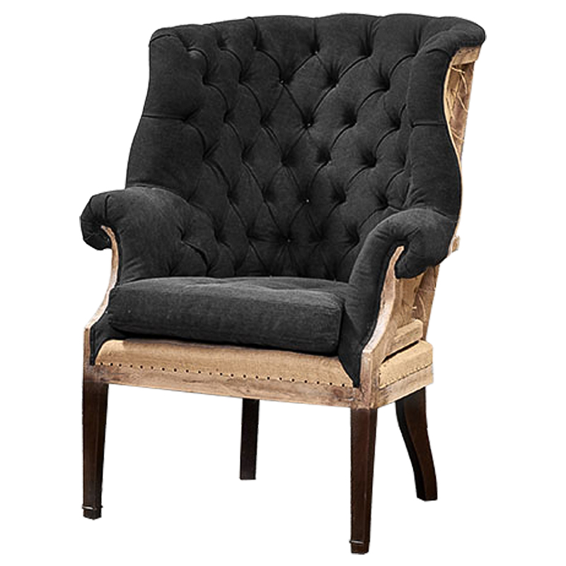 Кресло Gamilton Armchair Graphite Графитовый Коричневый Кресло Gamilton Armchair Graphite Графитовый Коричневый в Барнауле | Loft Concept