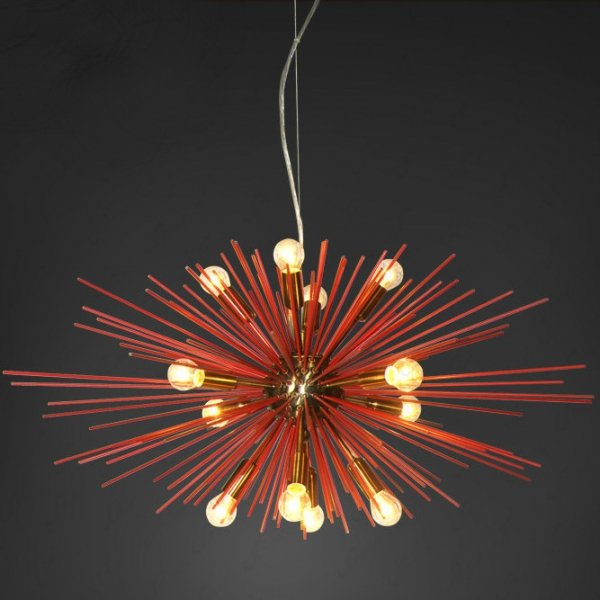 Люстра ASTRA Chandelier Sputnik Red and Brass  в Барнауле | Loft Concept 