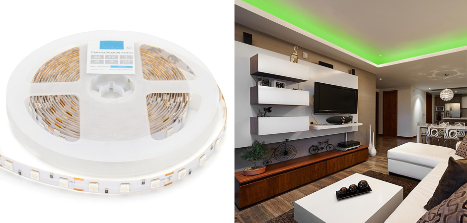 Светодиодная лента 14,4W/m 60LED/m 5050SMD зеленый Светодиодная лента 14,4W/m 60LED/m 5050SMD зеленый - Loft-Concept в Барнауле