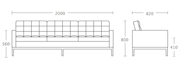 Диван Florence Knoll sofa в Барнауле