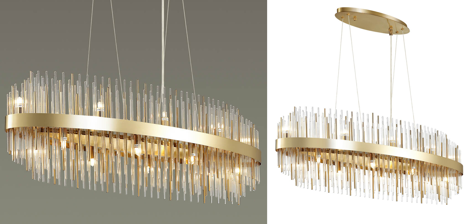 Люстра Glass Stripes In The Belt 16 - фото