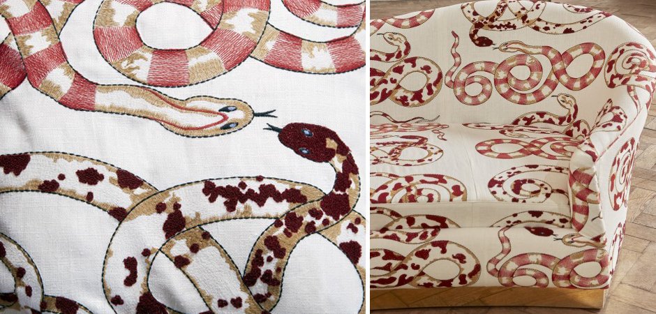 Диван KELLY SOFA Venimeuses Snake Embroidery Диван KELLY SOFA Venimeuses Snake Embroidery - Loft-Concept в Барнауле