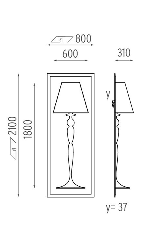 Настенный Светильник Flos Abajourd Hui Large Lampada da parete Настенный Светильник Flos Abajourd Hui Large Lampada da parete в Барнауле