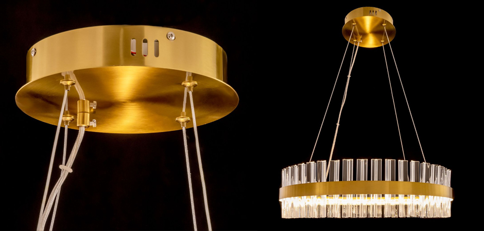 Круглая Люстра Кольцо Хрусталь диаметр 60 см RING Saturno Not Baroncelli Brass Круглая Люстра Кольцо Хрусталь диаметр 60 см RING Saturno Not Baroncelli Brass - Loft-Concept в Барнауле