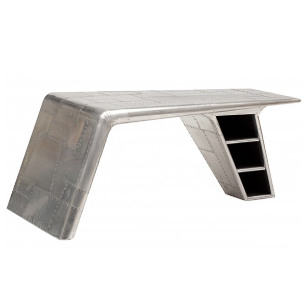 Рабочий стол Aviator desk Restoration Hardware Нержавеющая сталь Рабочий стол Aviator desk Restoration Hardware Нержавеющая сталь в Барнауле | Loft Concept