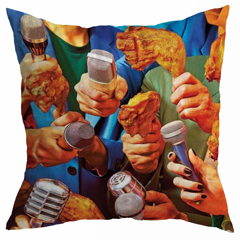 Декоративная подушка Seletti Cushion Reporters Мульти Декоративная подушка Seletti Cushion Reporters Мульти в Барнауле | Loft Concept