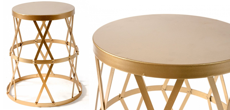 Приставной стол Metal Round Drum Приставной стол Metal Round Drum - Loft-Concept в Барнауле