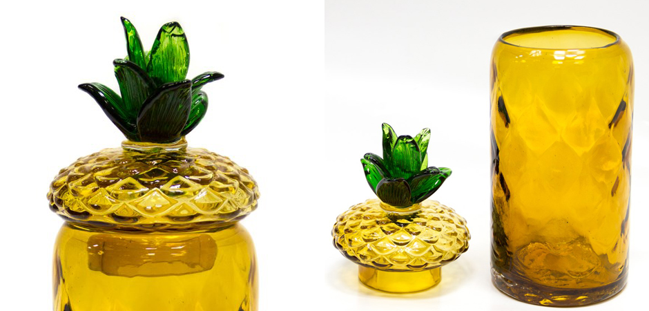Ваза с крышкой Pineapple Transparent Amber L Ваза с крышкой Pineapple Transparent Amber L - Loft-Concept в Барнауле