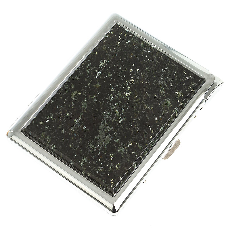 Портсигар с газовой зажигалкой из натурального камня Мусковит Stone Cigarettes Cases Зеленый Серебряный Портсигар с газовой зажигалкой из натурального камня Мусковит Stone Cigarettes Cases Зеленый Серебряный в Барнауле | Loft Concept