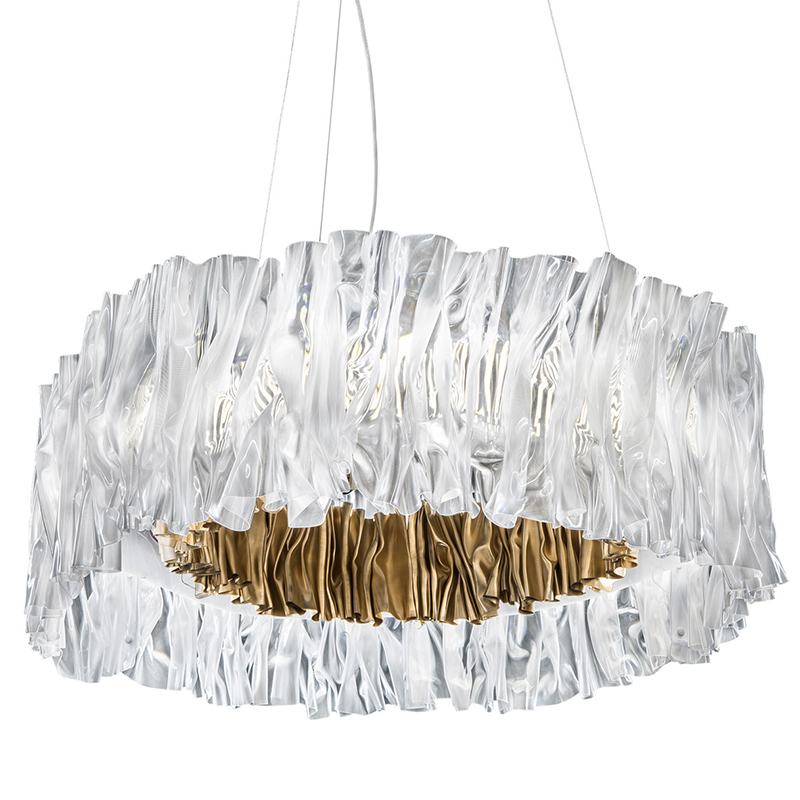 Дизайнерская Плиссированная люстра Pleated Chandelier Золотой Дизайнерская Плиссированная люстра Pleated Chandelier Золотой в Барнауле | Loft Concept