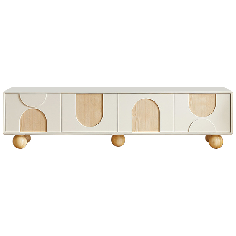 ТВ-тумба Bell Wooden Forms TV Stand Бежевый Древесина в Барнауле | Loft Concept 