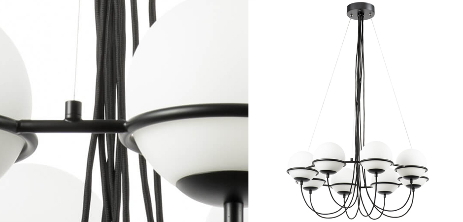 Люстра Melissa Chandelier Black 8 Люстра Melissa Chandelier Black 8 - Loft-Concept в Барнауле