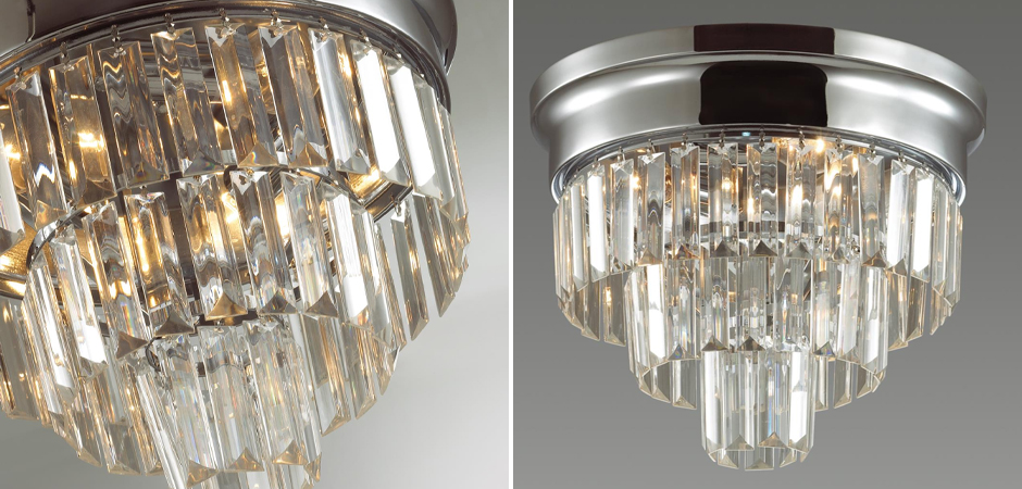 Хрустальная потолочная люстра Crystal Fountain Хром Хрустальная потолочная люстра Crystal Fountain Хром - Loft-Concept в Барнауле