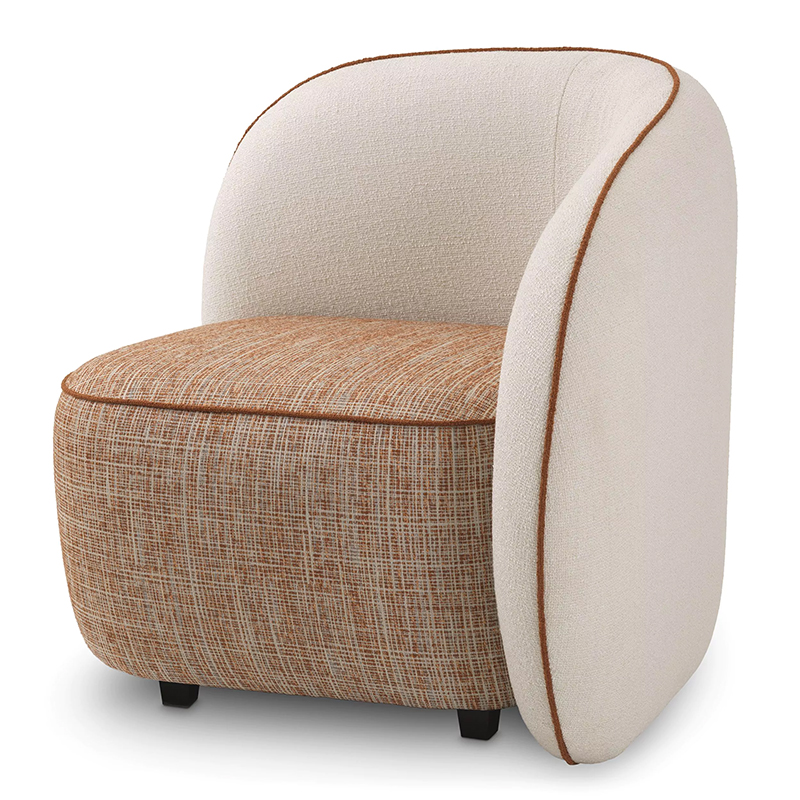 Кресло Eichholtz Chair San Marino Right Кремовый Коричневый Кресло Eichholtz Chair San Marino Right Кремовый Коричневый в Барнауле | Loft Concept