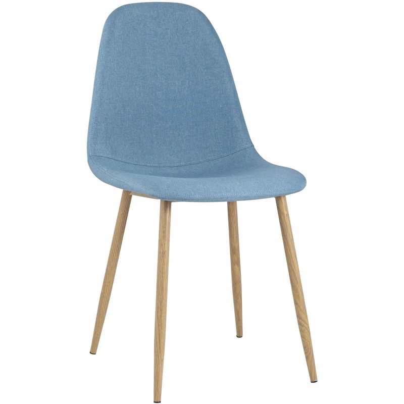 Стул Archie Chair Ткань Голубая Рогожка Голубой Древесина Стул Archie Chair Ткань Голубая Рогожка Голубой Древесина в Барнауле | Loft Concept