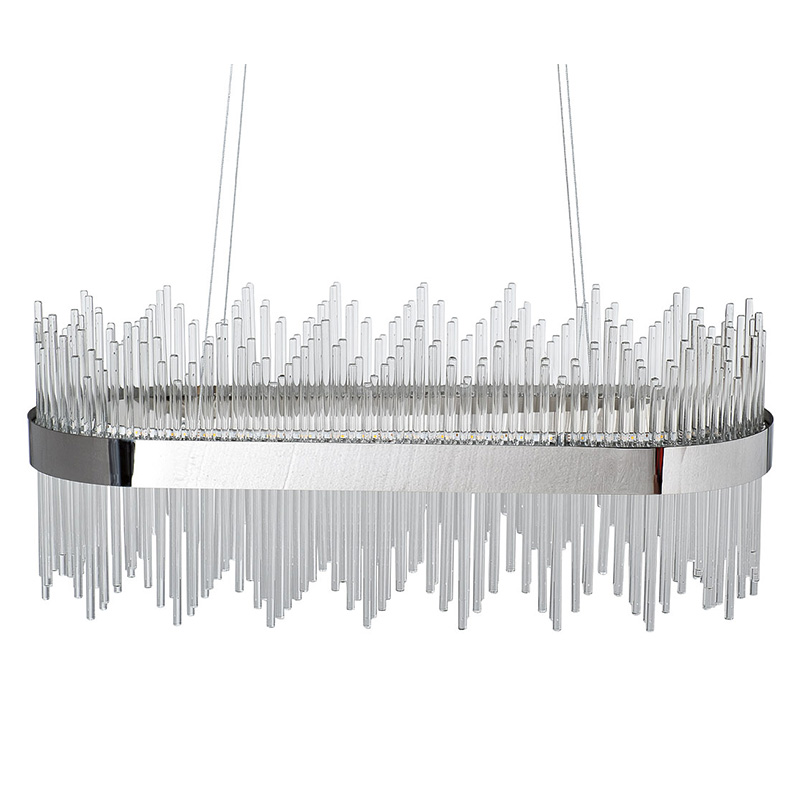 Люстра Nembus Chandelier 80 chrome Хром Прозрачный Люстра Nembus Chandelier 80 chrome Хром Прозрачный в Барнауле | Loft Concept