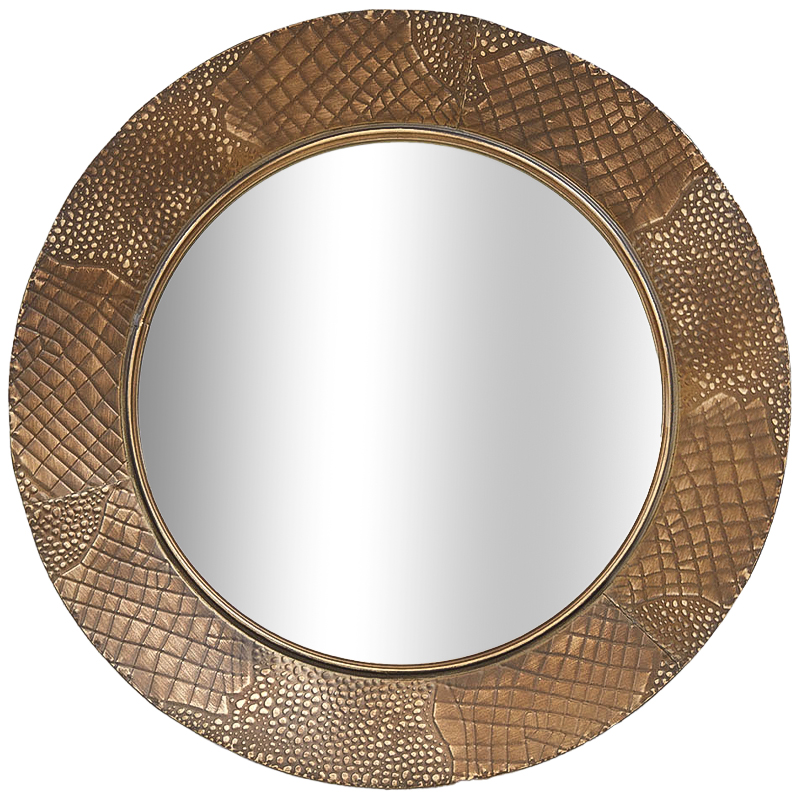 Круглое зеркало Rafferty Round Brass Mirror Латунь Зеркало Круглое зеркало Rafferty Round Brass Mirror Латунь Зеркало в Барнауле | Loft Concept