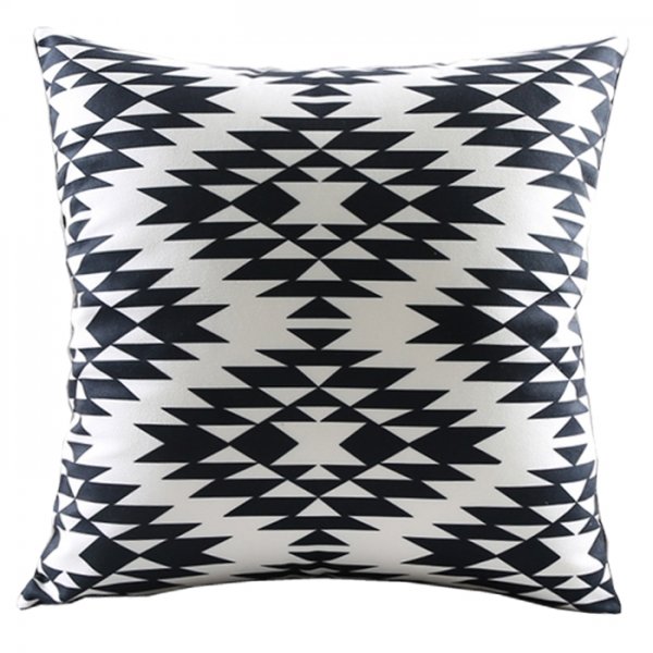 Декоративная подушка Black and White Pattern Черно-белый Декоративная подушка Black and White Pattern Черно-белый в Барнауле | Loft Concept