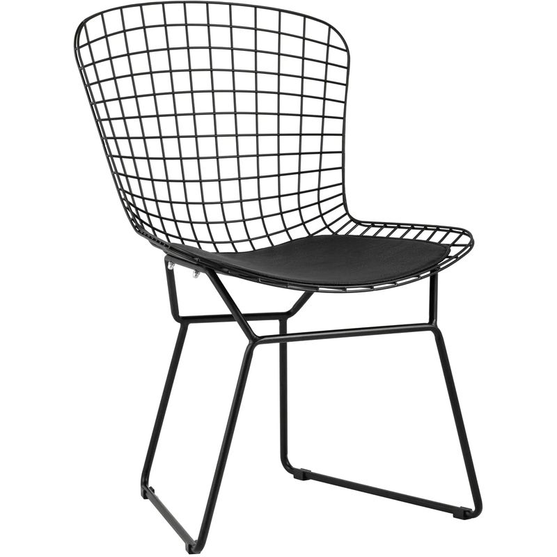 Стул Bertoia Chair Черный Матовый Металл Черный в Барнауле | Loft Concept 