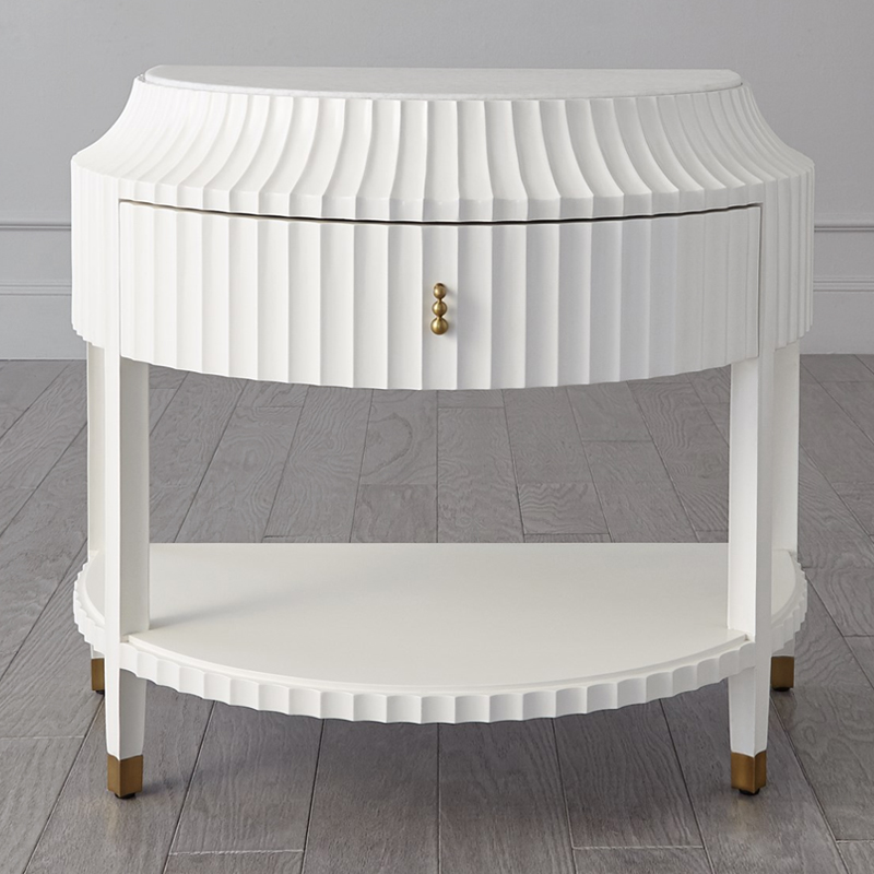 Тумба Charlotte Textured Bedside Chest ivory ( слоновая кость ) Тумба Charlotte Textured Bedside Chest ivory ( слоновая кость ) в Барнауле | Loft Concept