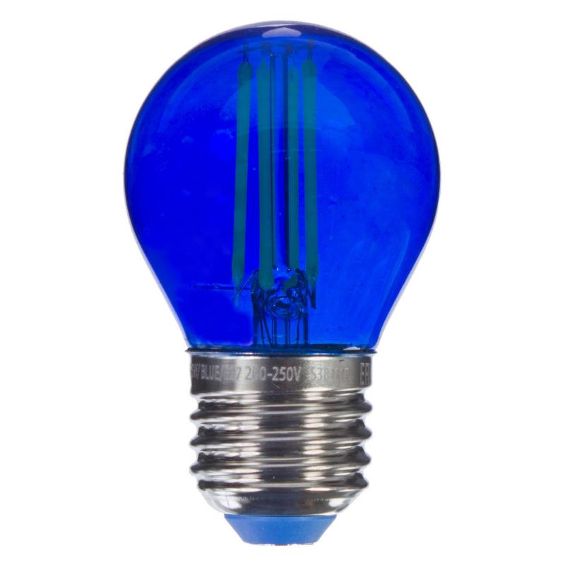 Синяя прозрачная лампочка LED E27 5W Синий Синяя прозрачная лампочка LED E27 5W Синий в Барнауле | Loft Concept