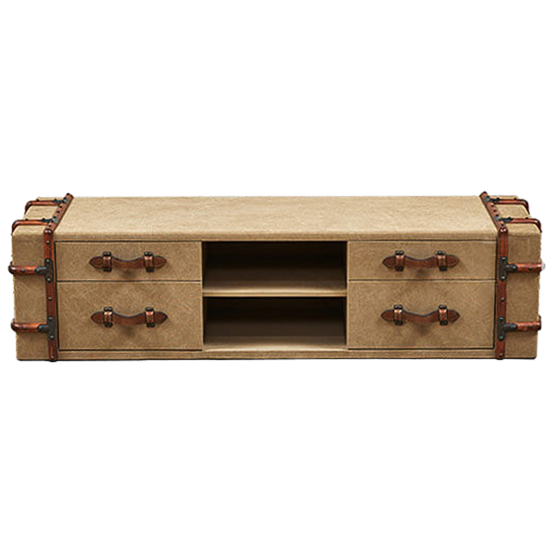 ТВ-тумба Suitcase TV stand Коричневый Бежевый ТВ-тумба Suitcase TV stand Коричневый Бежевый в Барнауле | Loft Concept