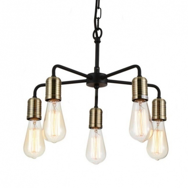 Люстра Bulb Netsch Pendant 5 Черный Люстра Bulb Netsch Pendant 5 Черный в Барнауле | Loft Concept